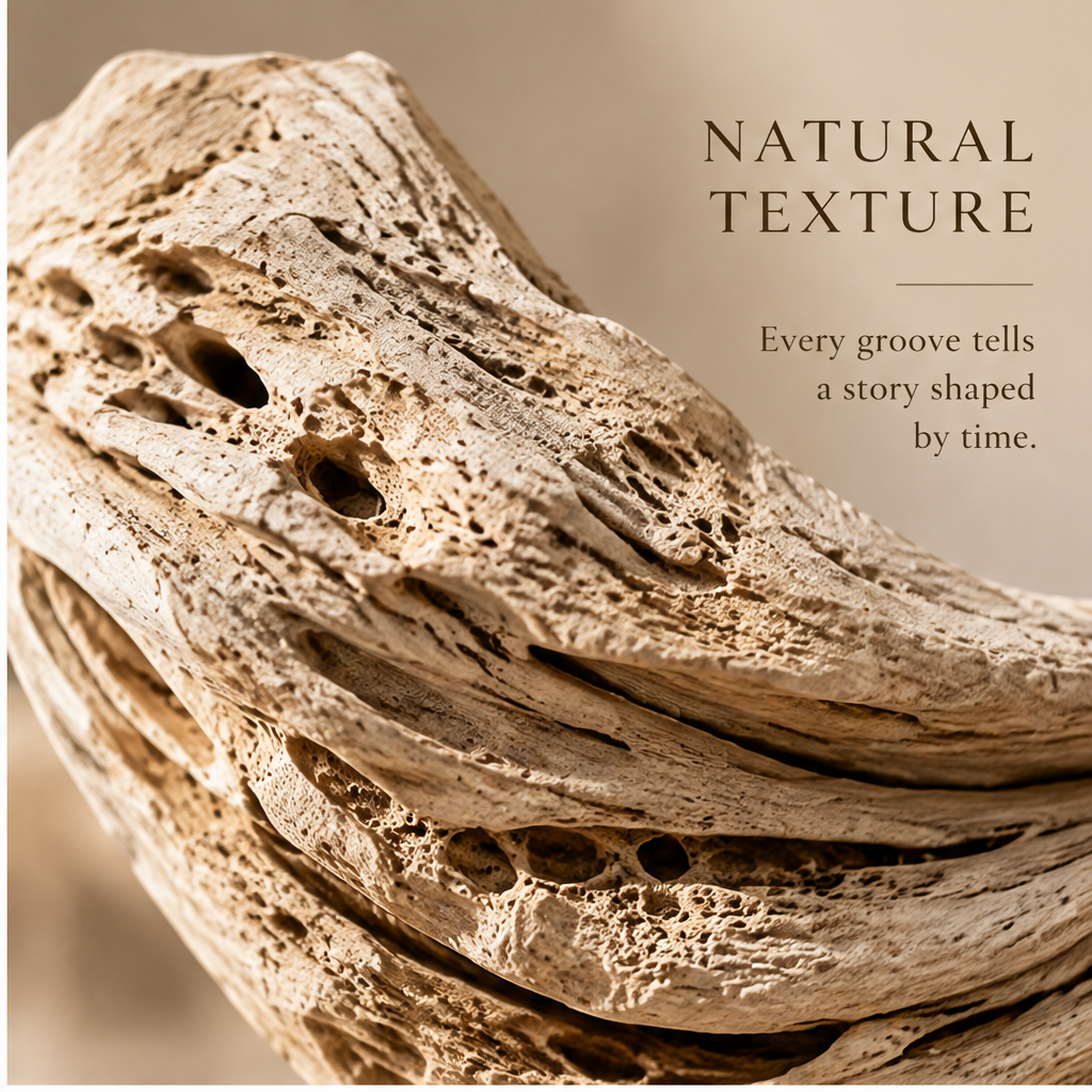 ORNADOM Driftwood Coral Bowl Sculptural Vase - size reference