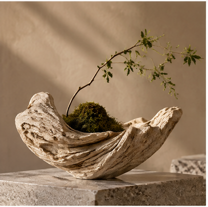 ORNADOM Driftwood Coral Bowl Sculptural Vase - lifestyle