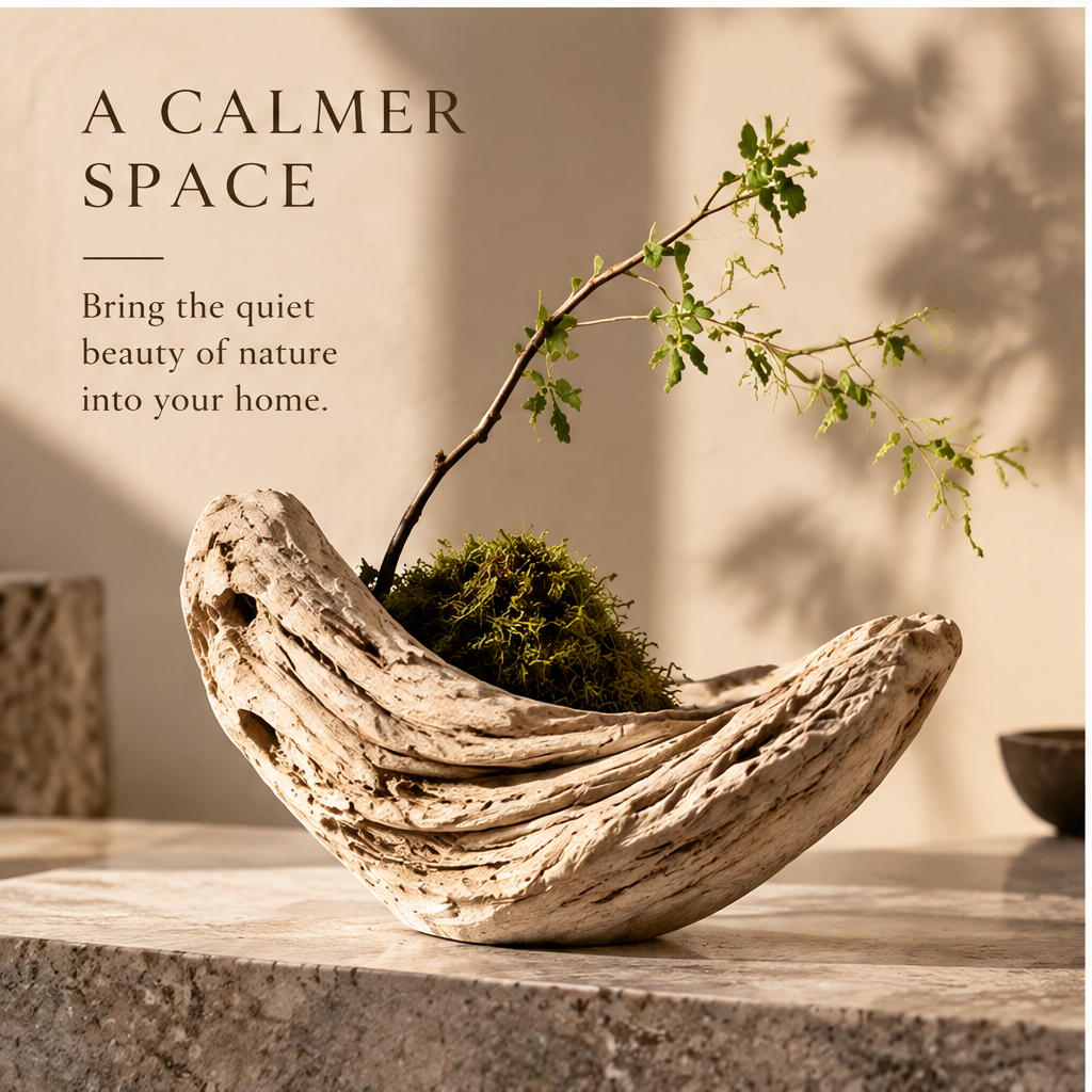 ORNADOM Driftwood Coral Bowl Sculptural Vase - lifestyle 2