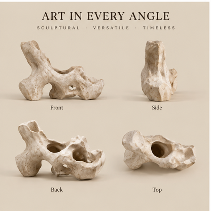 ORNADOM Coral Bone Form Abstract Vase - lifestyle calm space