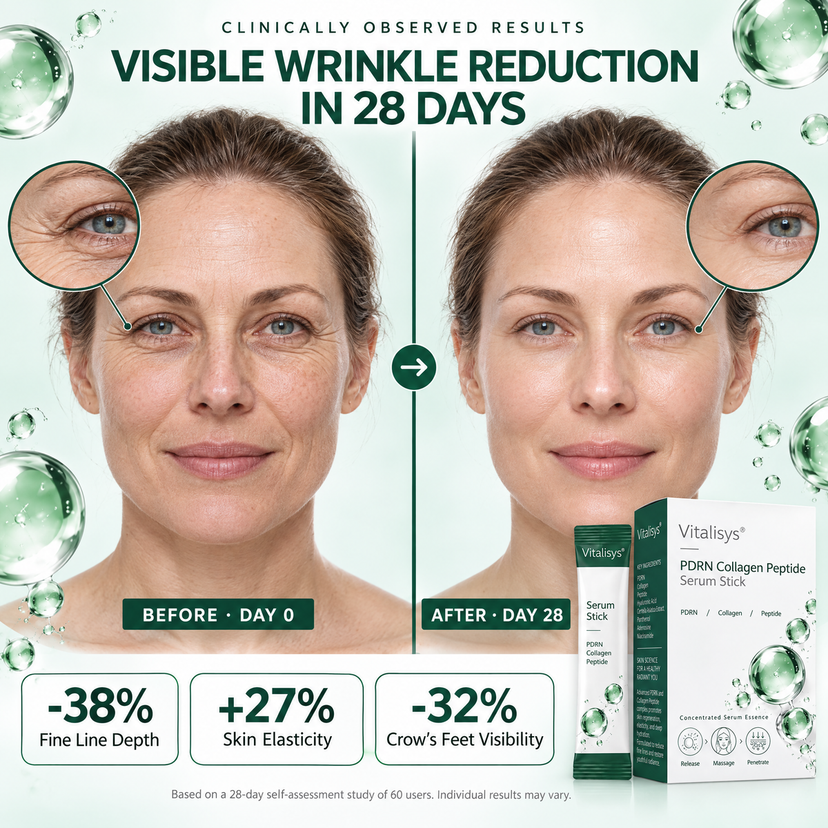 Vitalisys® PDRN Collagen Peptide Serum Stick