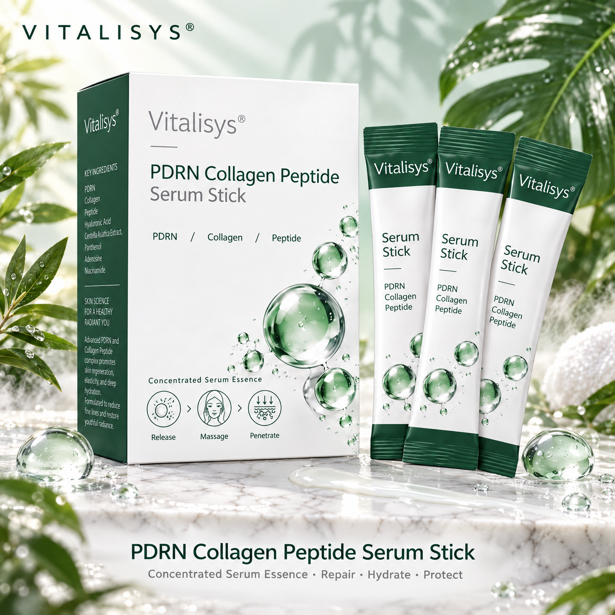 Vitalisys® PDRN Collagen Peptide Serum Stick